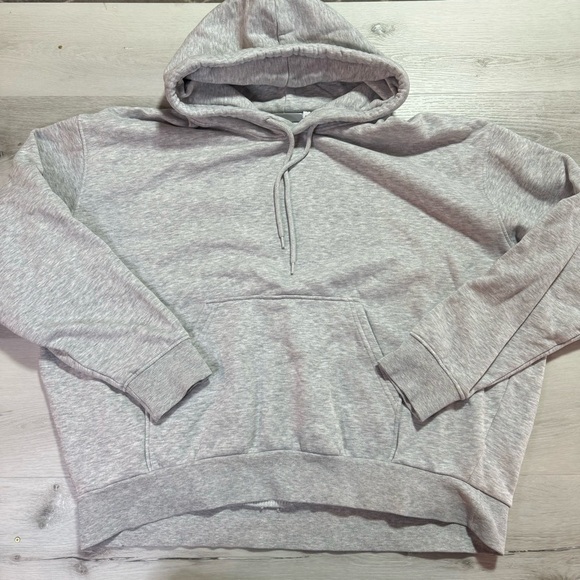 Weekday Alisa Oversized Hoodie, Light Heather Gray, Size Medium - Picture 1 of 8